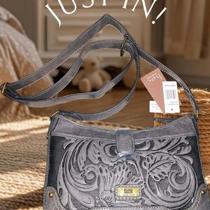 B.O.C. Charcoal Embossed Shoulder Bag